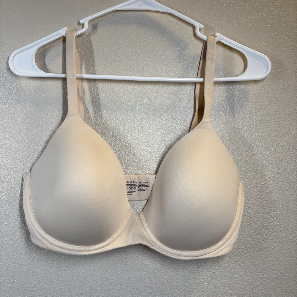 Soma Bra Women's 34DDD Nude Tan Embraceable Perfect Coverage Adjustable Lined